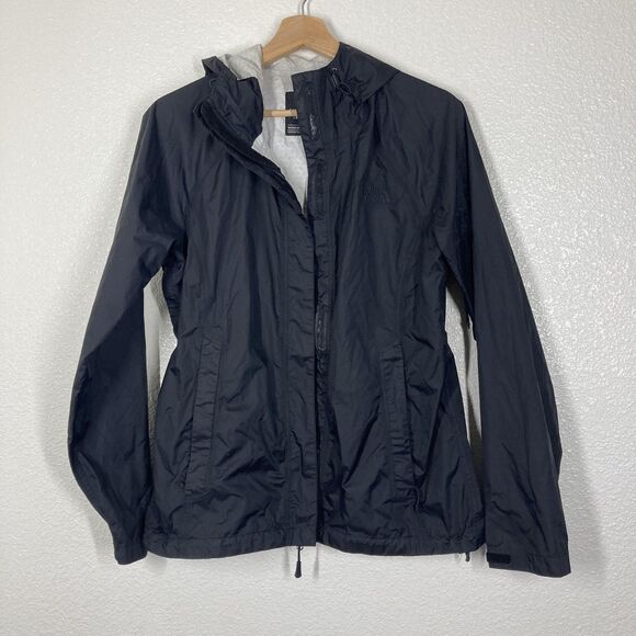 The North Face Jacket Womens Medium Black DryVent Waterproof Hooded Windbreaker - Picture 2 of 16